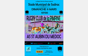RUGBY CLUB DE LA PIMPINE - A S ST AUBIN DE MEDOC