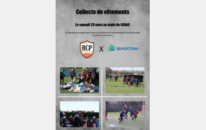 COLLECTE SOLIDAIRE DE VÊTEMENTS 